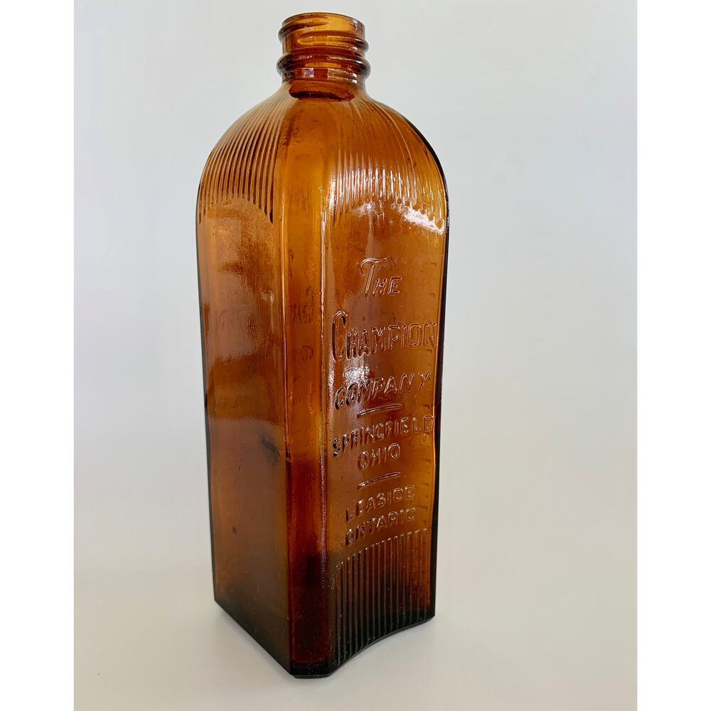 Vintage Amber Bottle – 1940s Apothecary Medical Collectible, Oddities Decor
